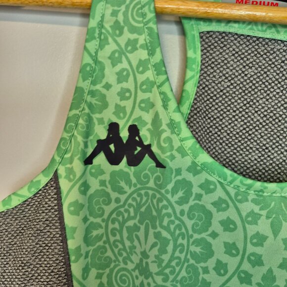 NWT Kappa 4Training Kombat Vibat Green and Grey Tank Top - Picture 3 of 9